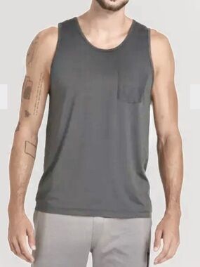 VUORI Men's Sz XL Gray Tradewind Performance Athletic Mesh Tank Top